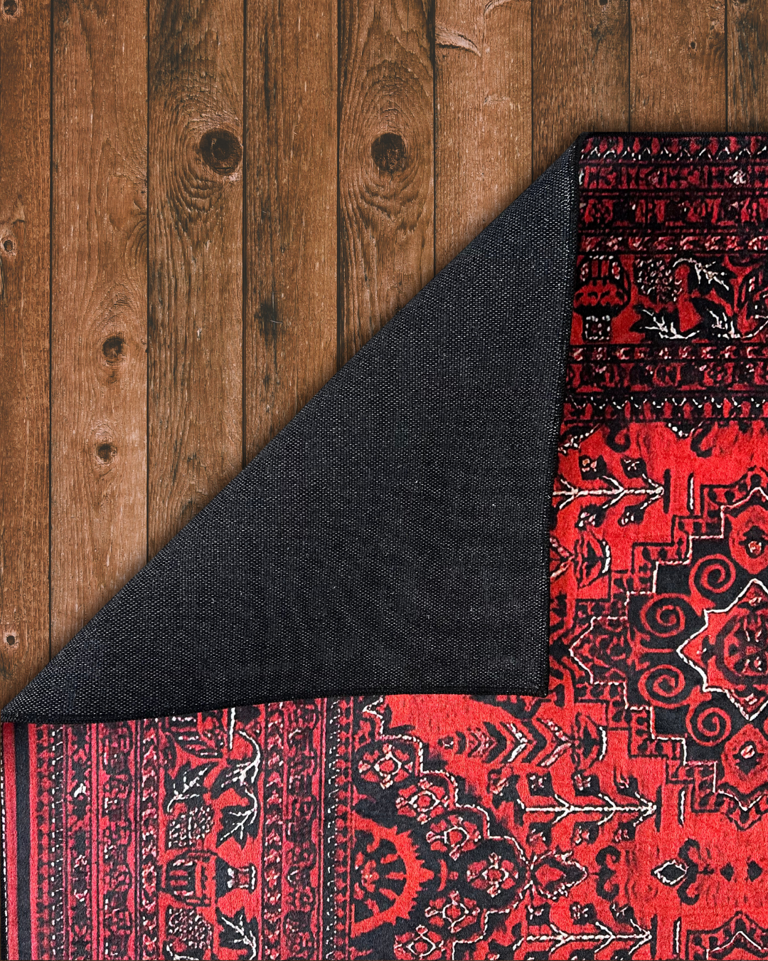 Zaren - Vintage Textured Washable Carpet - Lint-Free Velvet Surface