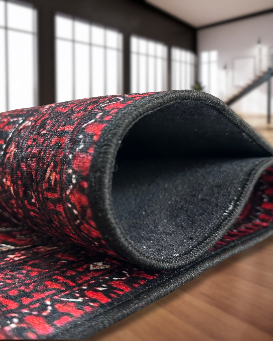 Zaren - Vintage Textured Washable Carpet - Lint-Free Velvet Surface