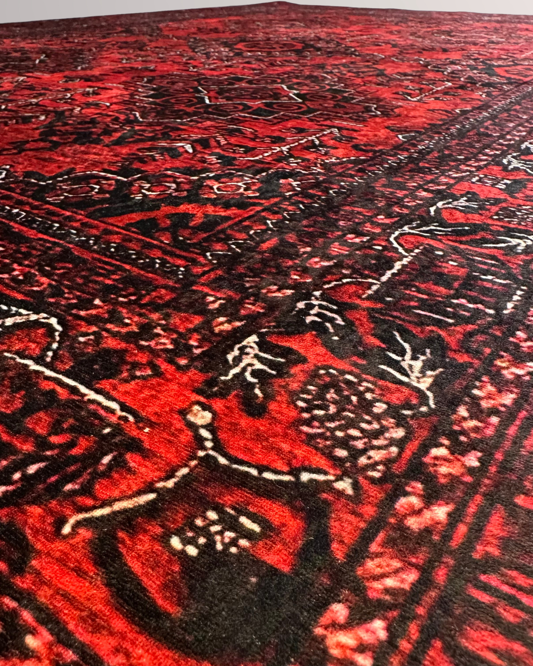 Zaren - Vintage Textured Washable Carpet - Lint-Free Velvet Surface