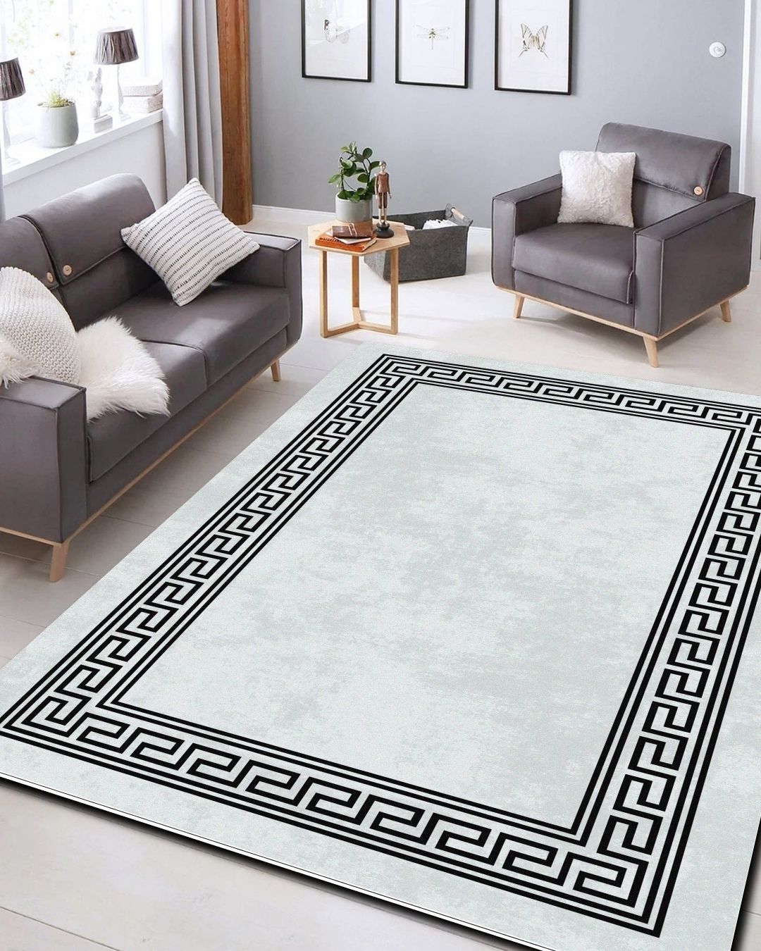 Stripe - Elegant Striped Cream Carpet - Cotton Woven Base