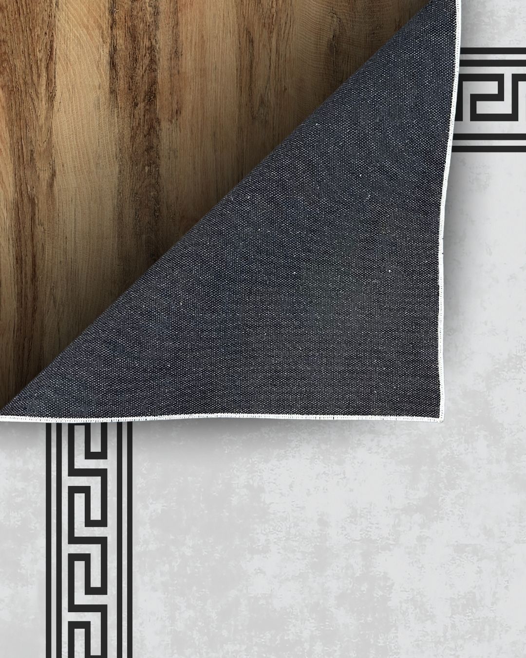 Stripe - Elegant Striped Cream Carpet - Cotton Woven Base